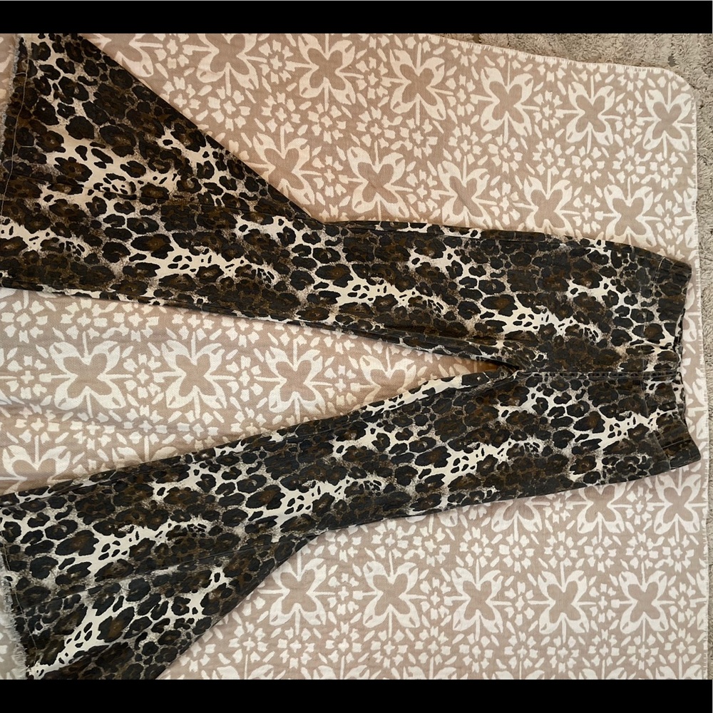 Extreme flare leopard pants never worn